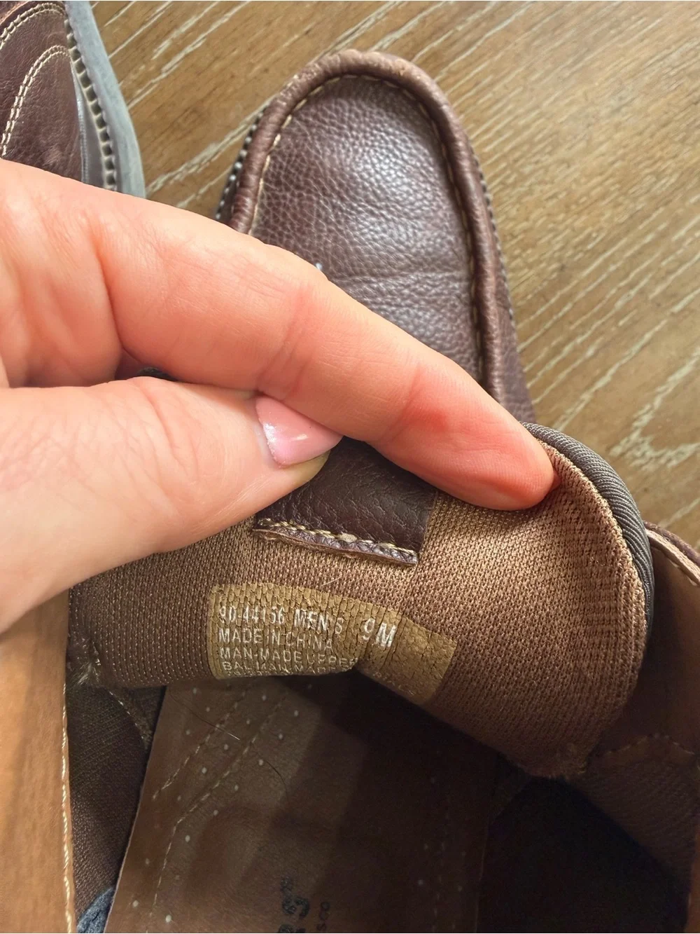 Dockers Men's Brown Leather Moc Toe Lace-Up Boots